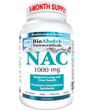 Load image into Gallery viewer, NAC Supplement 600 mg N-Acetyl-L-Cysteine