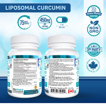 Load image into Gallery viewer, Liposomal Turmeric Curcumin Capsules