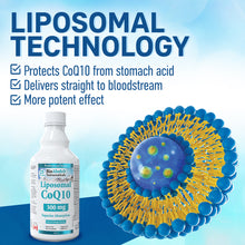 Load image into Gallery viewer, Liposomal CoQ10 300mg, Coenzyme Q10 Liquid Supplement

