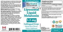 Load image into Gallery viewer, Liposomal Liquid Melatonin 1.5mg

