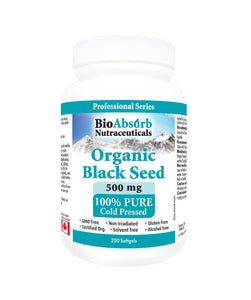 Black Cumin Seed Oil Capsules. Organic, Cold Pressed. 500mg