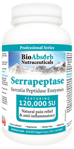 Serrapeptase Enzyme, High Potency 120000 Units (SPU)