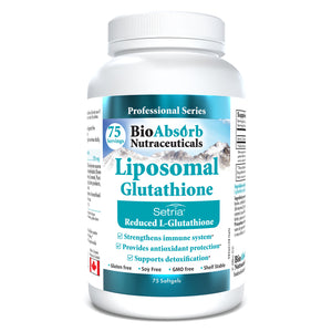 Liposomal Glutathione 500mg Setria Patented Form Bio Absorb Nutraceuticals Liposomal Glutathione 500mg Setria Patented Form Bio Absorb Nutraceuticals