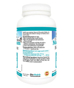 Magnesium Bisglycinate/Glycinate Supplement. 200mg of Chelated Elemental Magnesium. 260 Vegan Capsules (260-Day Supply)