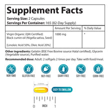 Load image into Gallery viewer, Black Cumin Seed Oil Capsules
