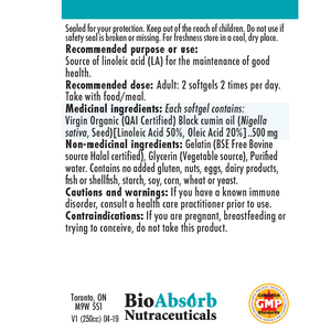 Black Cumin Seed Oil Capsules