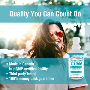 Liposomal Vitamin C 1000 mg - Superior Absorption, Non GMO, Corn-Free